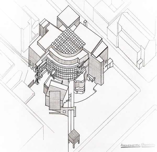 600x581 Case Study Drawings The High Museum Of Art On Behance