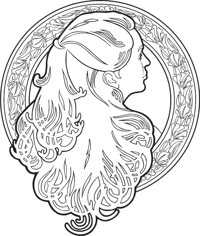 678x798 Self Portrait In Art Nouveau By Slightlymadart