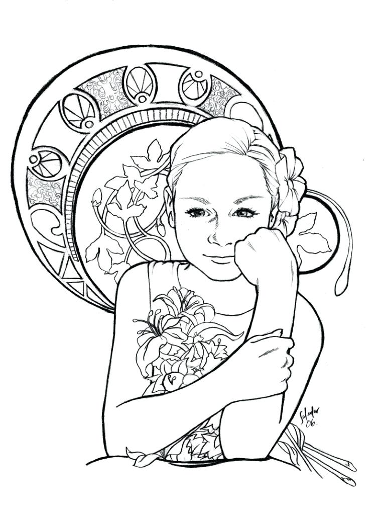 767x1024 Art Nouveau Drawings More Art Ladies By Media