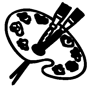 300x300 Artistic Clipart Black And White