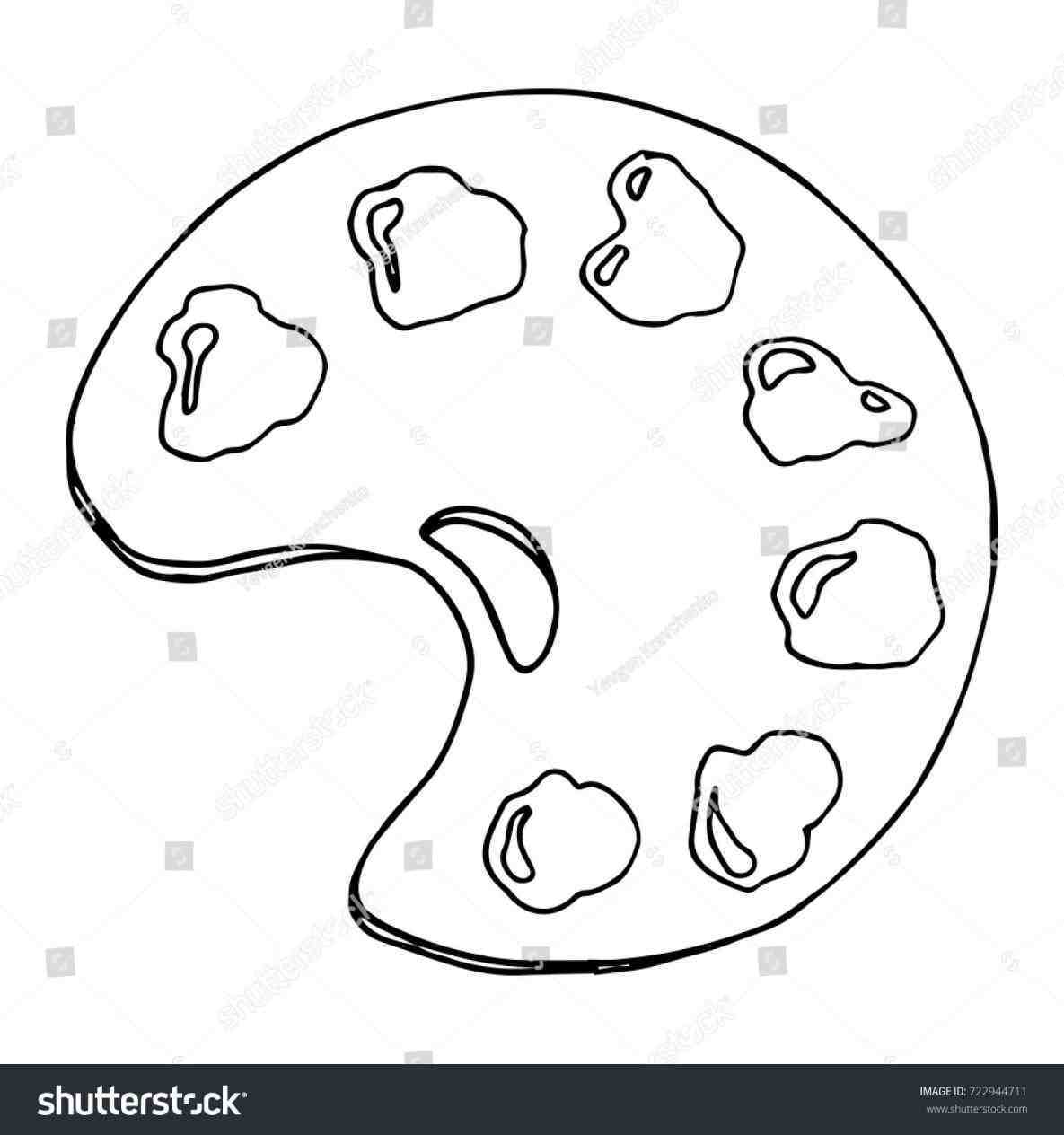 1185x1264 Sketch Seven Colors Sketch Paint Pallet Drawing Palette Paint