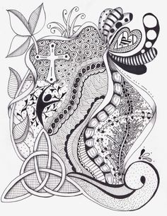 236x305 Pen And Ink Abstract Drawing My Style, Friends, Moments