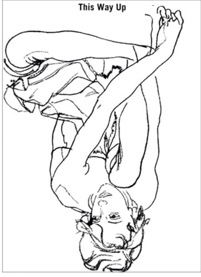 667x919 Upside Down Line Drawing Exercise Art