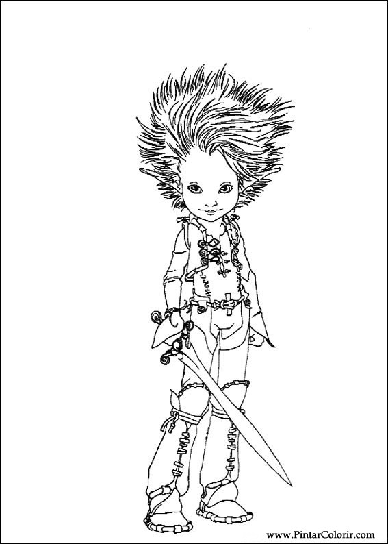 567x794 Drawings To Paint Amp Colour Arthur And The Minimoys