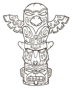 236x288 Animal totem poles Free Printable Totem Pole Coloring Pages