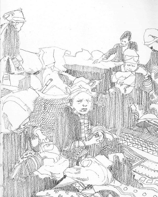 640x800 Pencils Underlayer Done Digital Painting Next