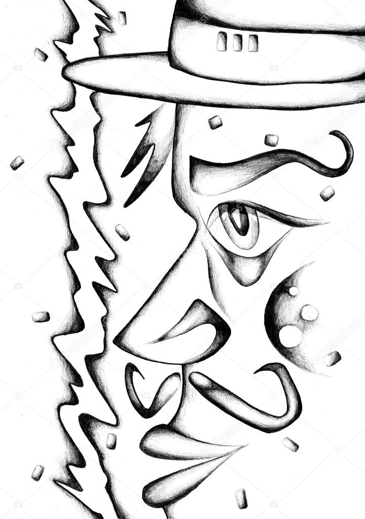 720x1024 Face Drawing Sketch Art Stock Photo Maxtor7777