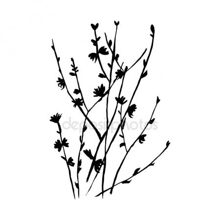 450x450 Hand Drawn Vector Abstract Artistic Ink Textured Graphic Sketch