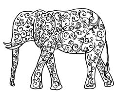 236x188 Decorative Indian Elephant Fine Art Giclee Print Indian Elephant