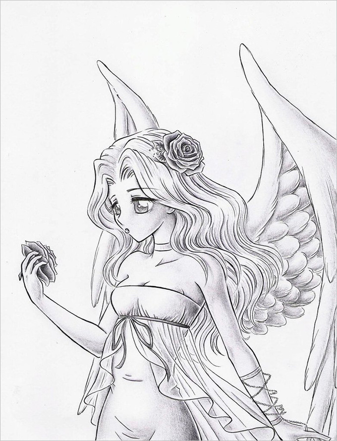 680x889 Angel Drawings