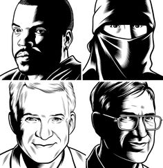 236x243 Portraits Illustrated On Various Maps By Ed Fairbanks