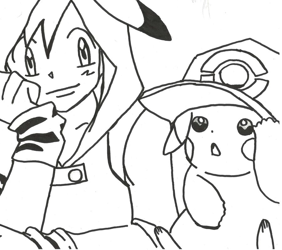 Ash And Pikachu Drawing At GetDrawings | Free Download