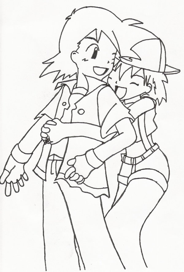600x886 Ash And Misty 1 By Tonicshadow