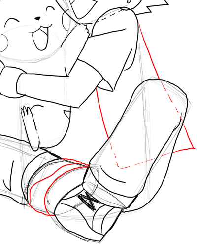 400x494 How To Draw Ash Hugging Pikachu With Easy Steps Drawing Tutorial