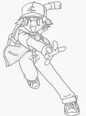 293x396 My Ash Ketchum Sketch By Bluevampire101