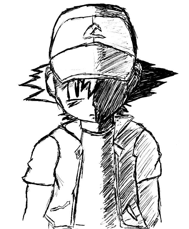 635x771 Ash Ketchum By Penciltips