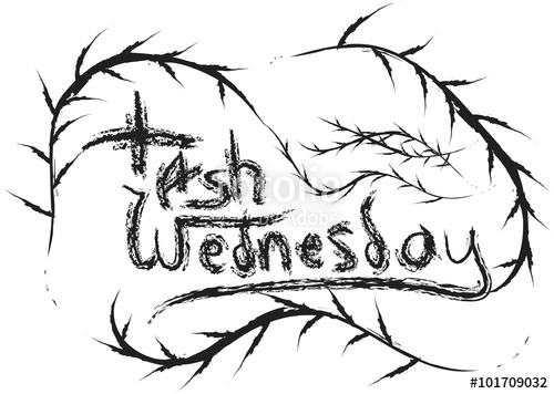 500x356 Ash Wednesday Abstract Symbolic Inscription For The Beginning