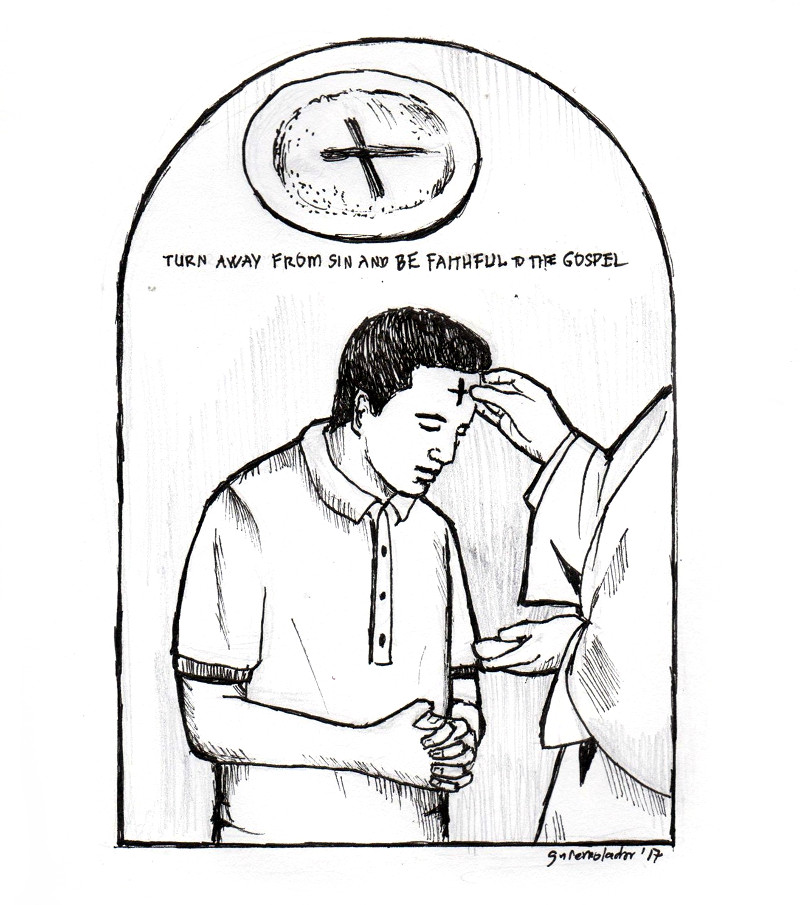 800x905 Ash Wednesday Caricature