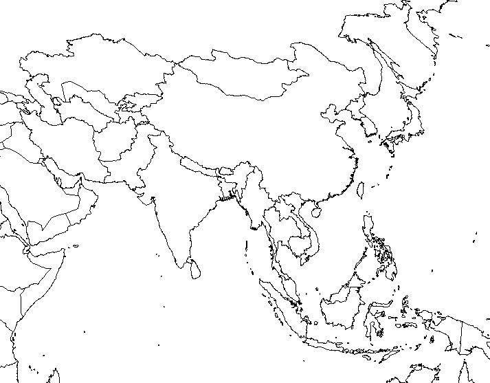 713x557 Blank Map Of Asia Countries Download Blank Map Asia Countries
