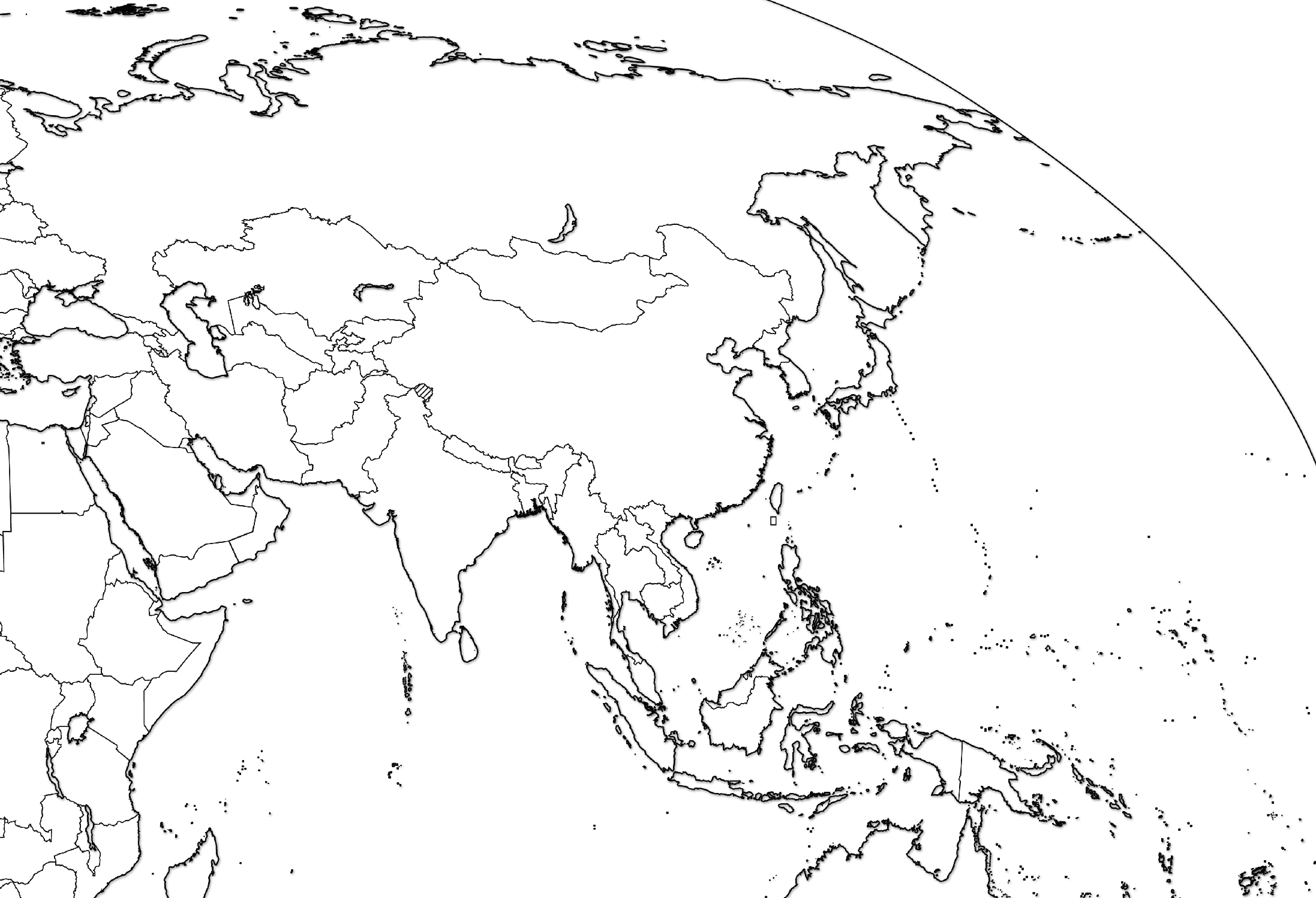 2194x1497 Asia Outline Map