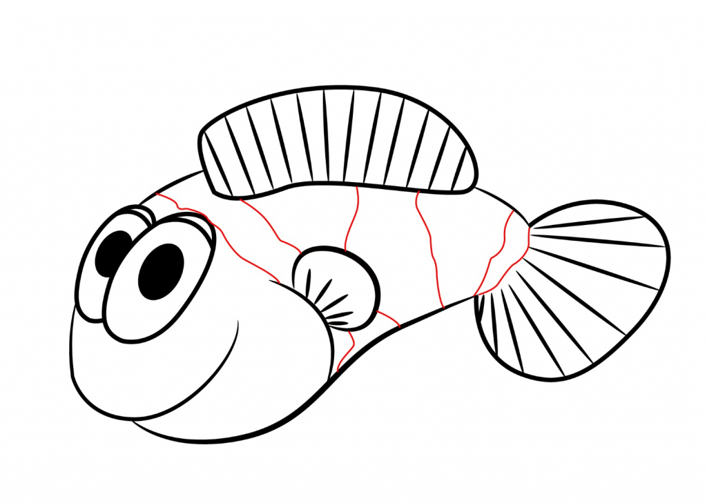 1024x729 Anime Fish Drawings How To Draw A Cartoon Betta Fish Asian