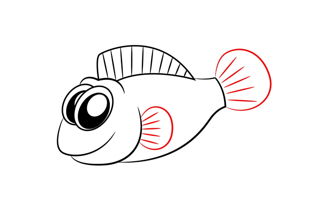 1024x723 Anime Fish Drawings How To Draw A Cartoon Fish Draw Central