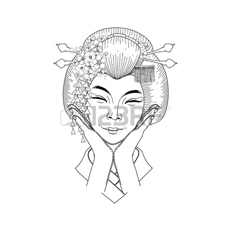 450x450 Cute Asian Girl Royalty Free Cliparts, Vectors, And Stock