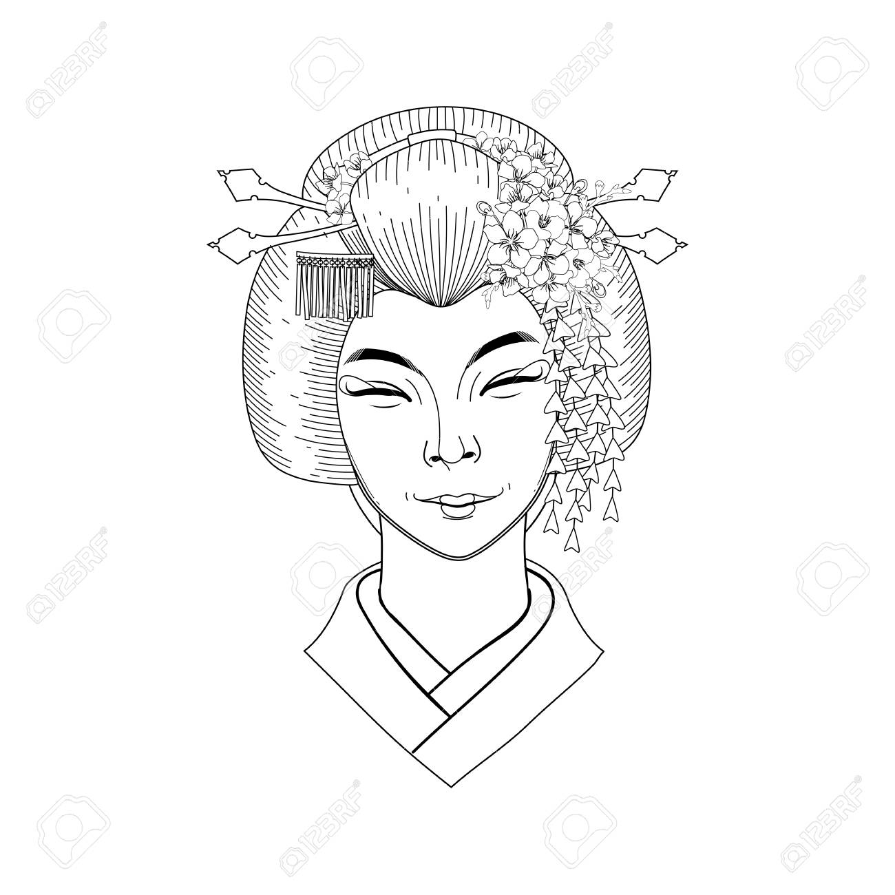 1300x1300 Cute Asian Girl. Royalty Free Cliparts, Vectors, And Stock