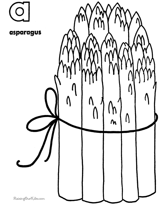 670x820 Asparagus Coloring Page Educational Coloring Pages For Kids