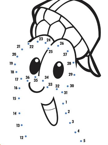 350x470 Veggie Tales Junior Asparagus Dot To Dot Free Coloring Pages