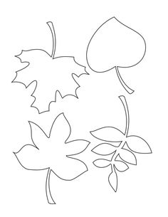 236x305 Aspen Leaf Pattern. Use The Printable Outline For Crafts, Creating