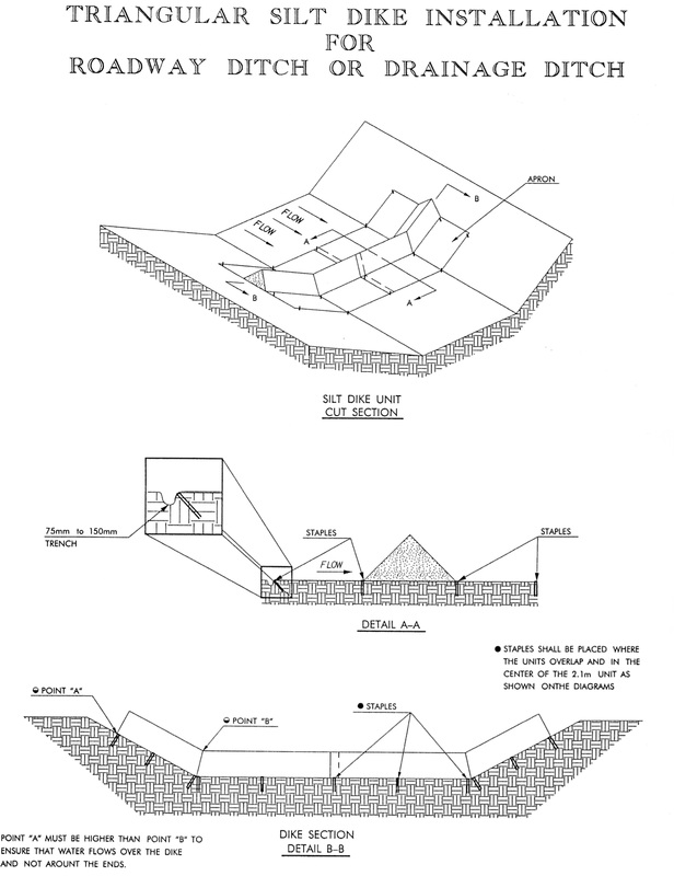 616x800 Silt Dike Installation Details