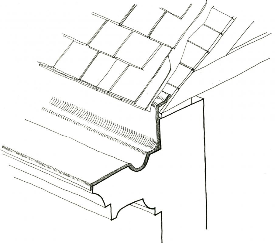 905x800 Stone Gutters