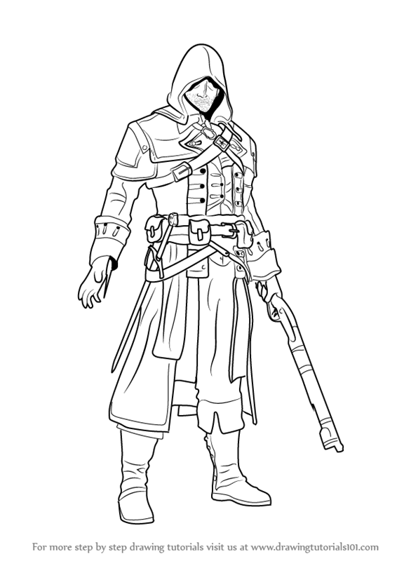 566x800 Learn How To Draw Shay Patrick Cormac From Assassin's Creed