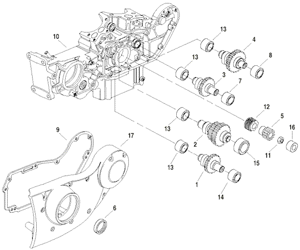 589x490 Sporster Camshaft Assembly Drawing