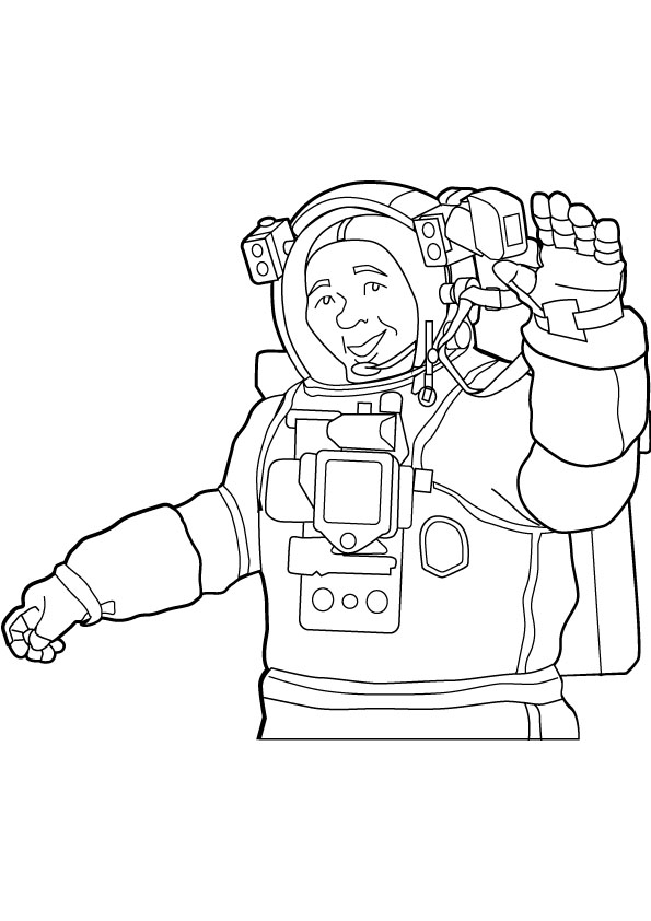 595x842 Astronaut Drawing Picture
