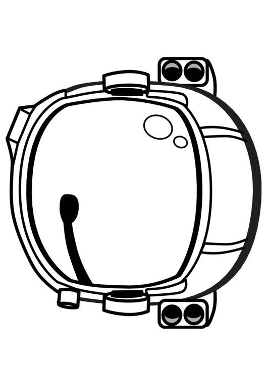 531x750 Coloring Page Astronaut Helmet