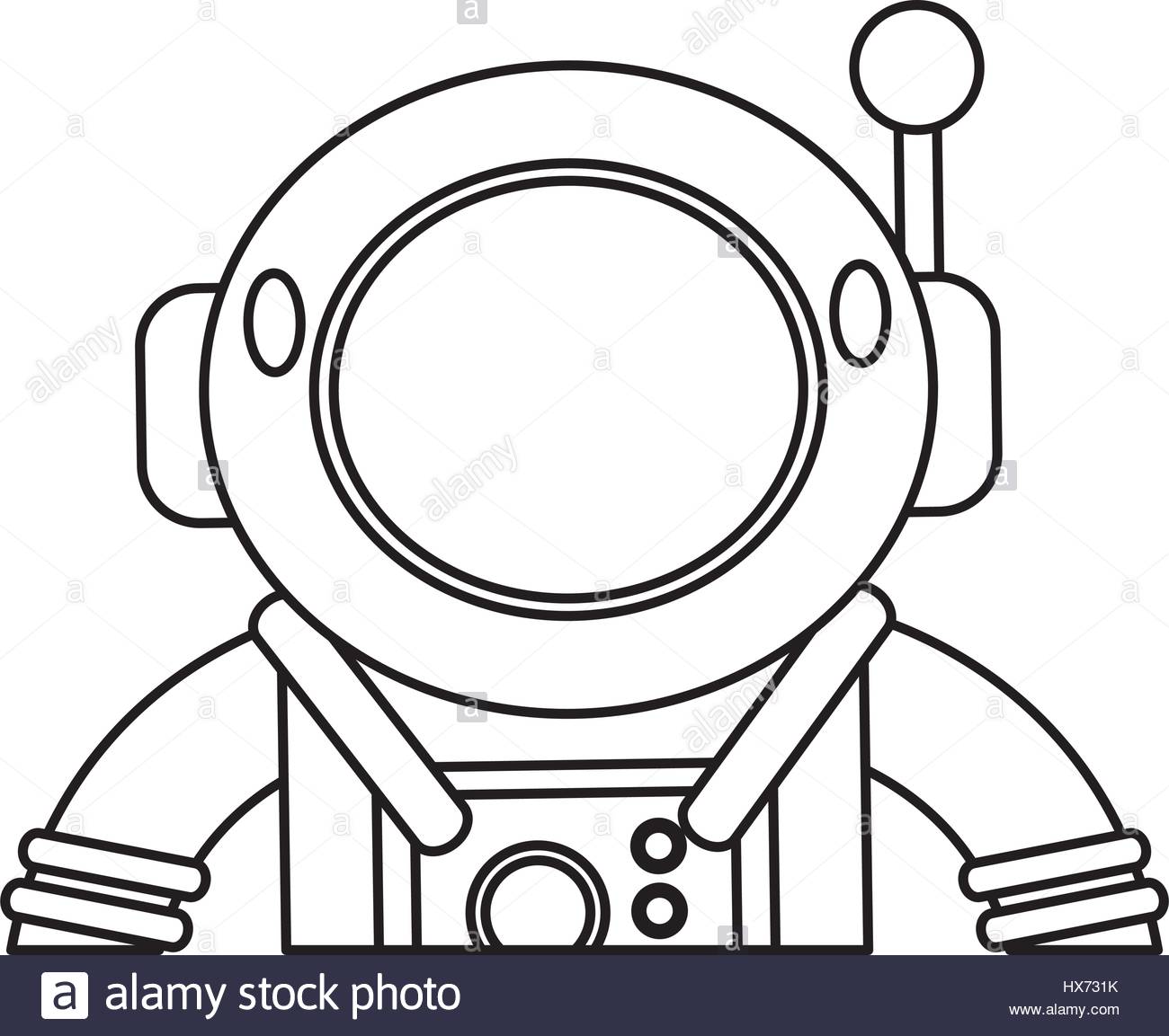 1300x1153 Astronaut Suit Helmet Space Outline Stock Vector Art
