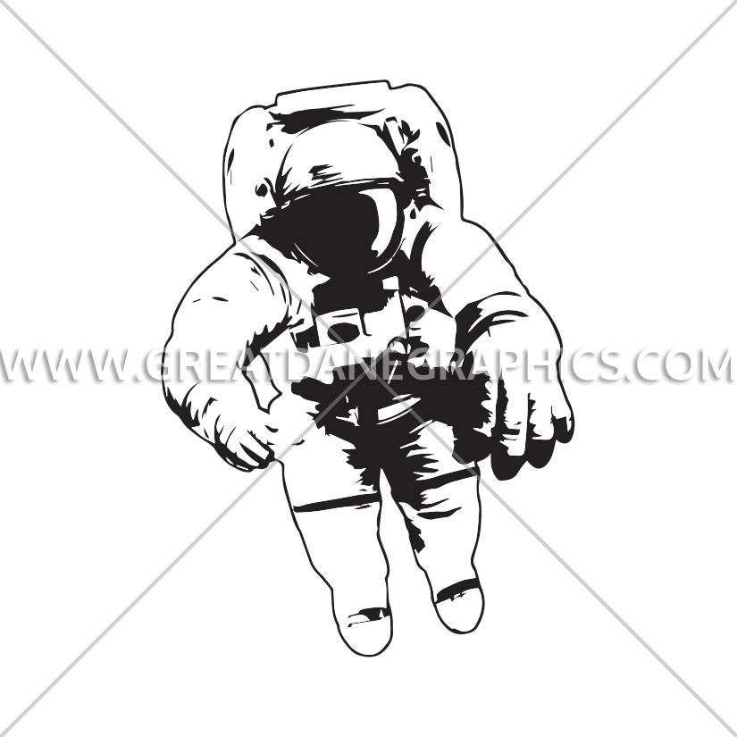 825x825 Astronaut In Space Production Ready Artwork For T Shirt Printing