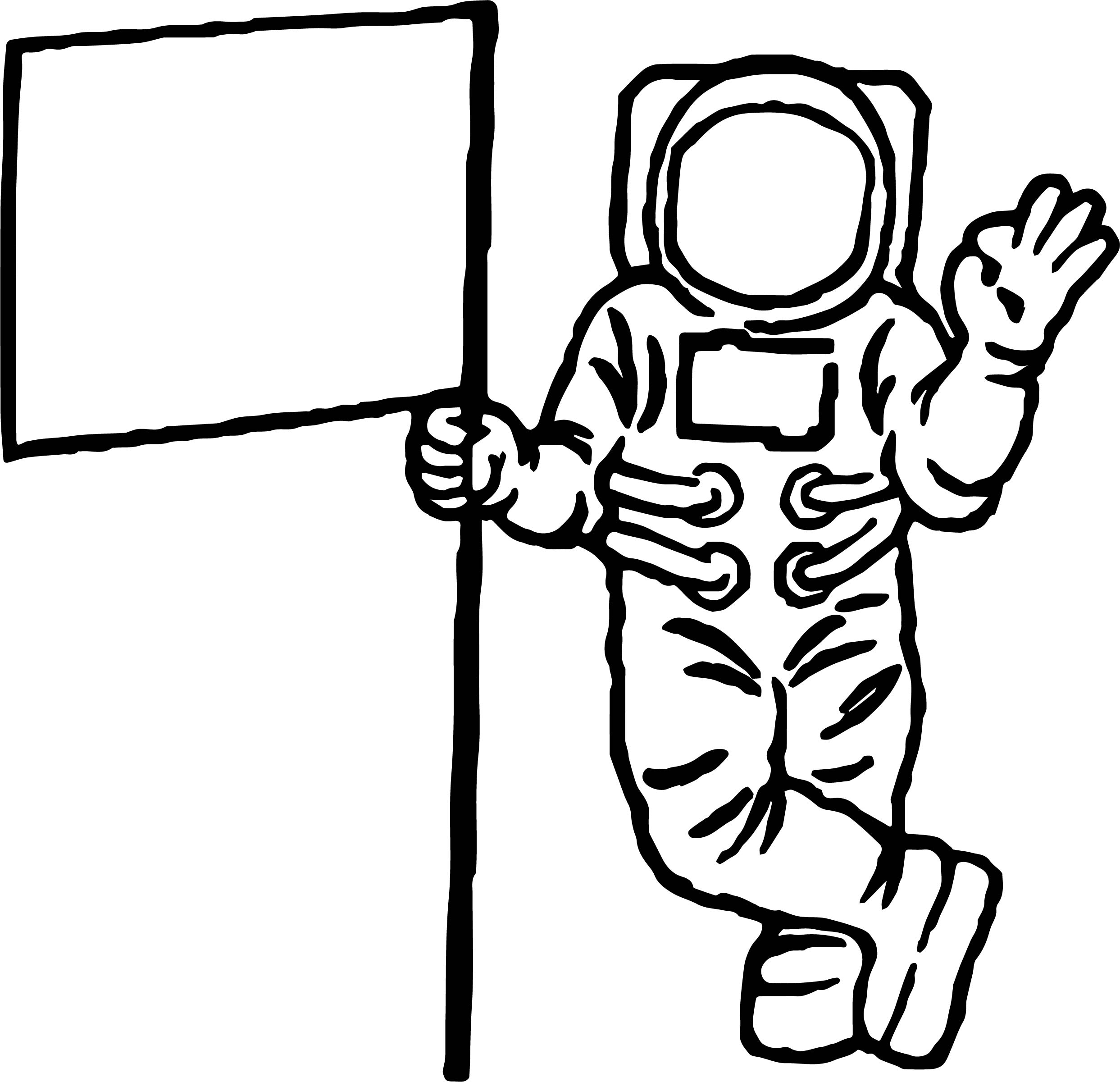 2486x2401 Astronaut Flag Coloring Pages Wecoloringpage