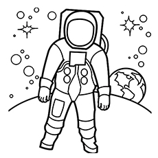 230x230 Astronaut Coloring Page Printable To Snazzy Draw Image Printable