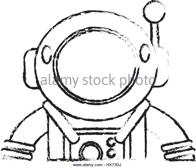 630x540 Drawing Astronaut Suit Helmet Space Stock Photos Amp Drawing