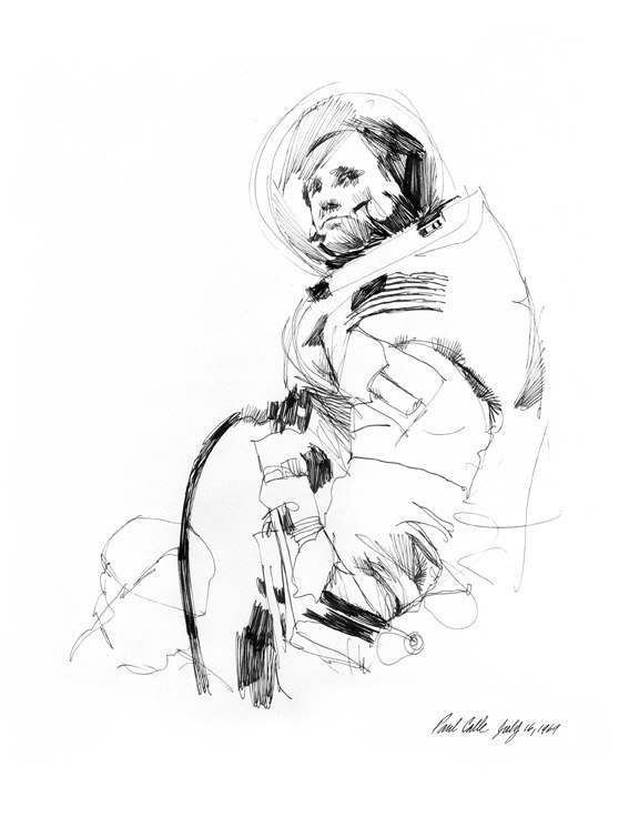 576x745 Apollo Xi Suiting Up Sketches