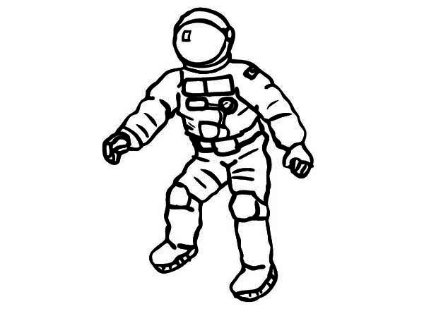 600x448 An Astronaut On His Space Suit Coloring Page