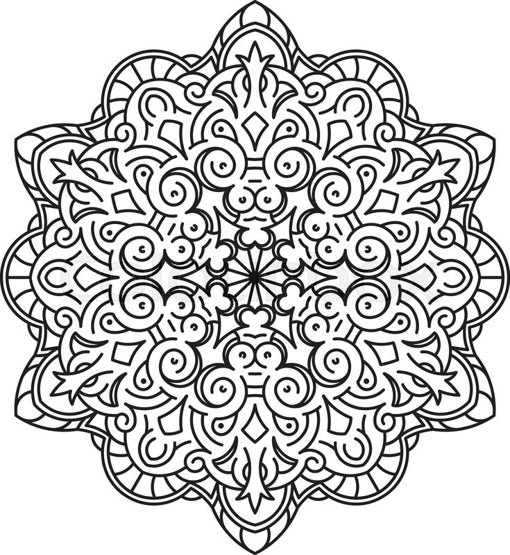 735x800 Round Asymmetrical Decorative Element