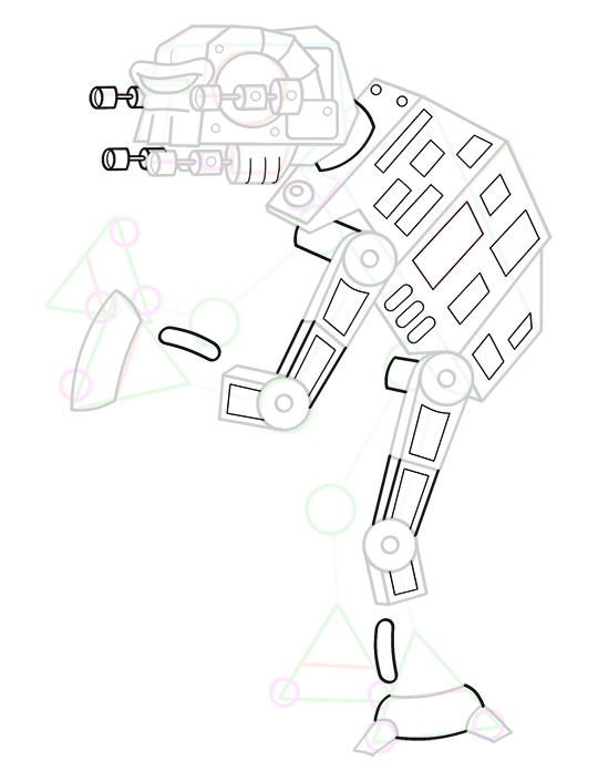 540x706 Star Wars At At Drawing Lesson