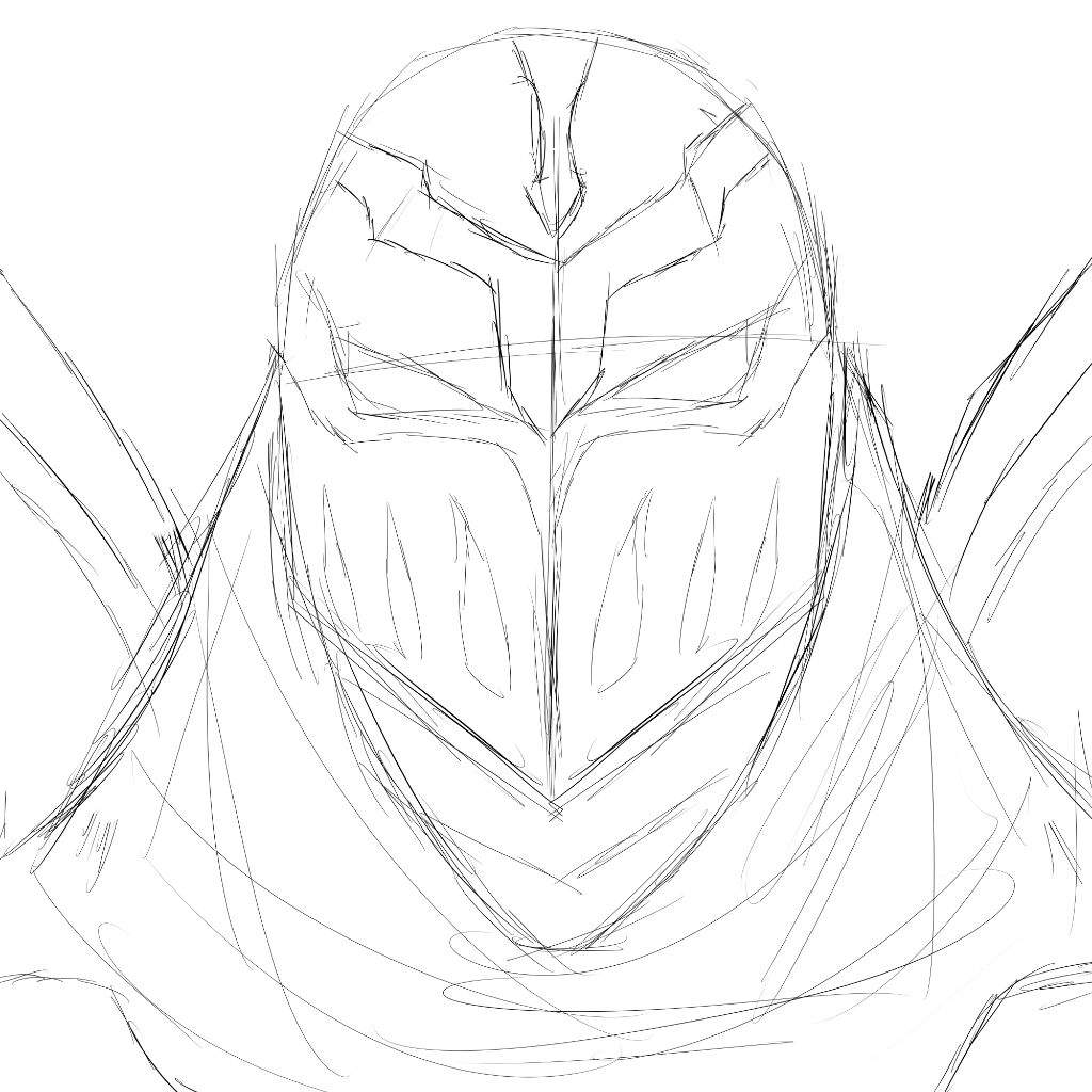 1024x1024 Zed Sketch League Of Legends