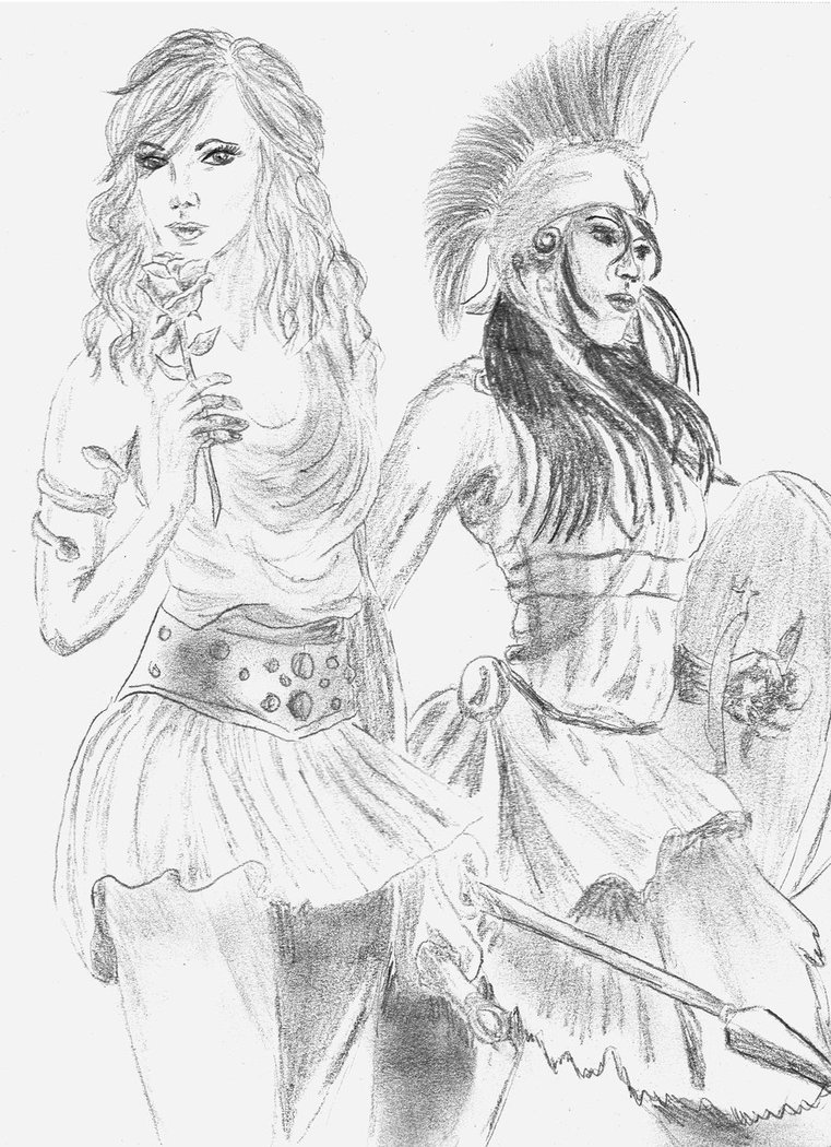 761x1050 Aphrodite And Athena By Lekawetjen