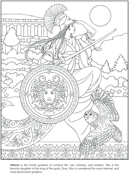 455x616 Greek God Coloring Pages Coloring Pages Goddesses Of The World