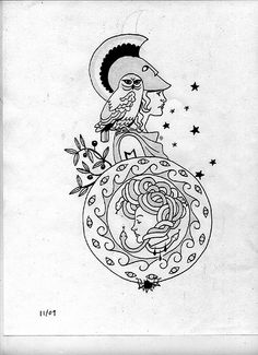 236x325 Athena Goddess Of Wisdom And War Tattoos